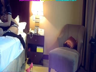 雙洞塞滿的加奈情趣女仆誘惑 雞教練