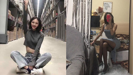 苗条高个子女孩 Nessa Devil 假大奶给恋足者穿上尼龙丝袜进行梦幻肛交，让他射在脚上